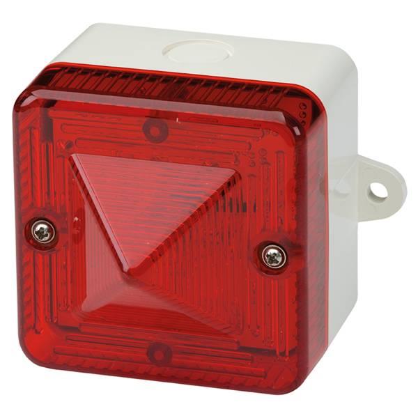 #-L101XAC230AW/R E2S L101XAC230AW/R XenonStrobe L101X-A 230vAC [white] RED 5J 1Hz IP66 , White A-Box with Lugs